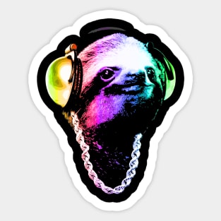 Sloth (Rainbow B-Boy Style) Sticker